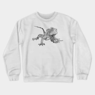 Line drawing of iguana Crewneck Sweatshirt